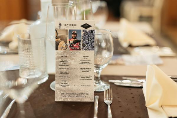 Centurio Szőlőbirtok - Évjáratbemutatóval egybekötött vacsora